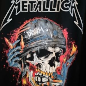 Metallica vintage bootleg rock concert T-shirt.